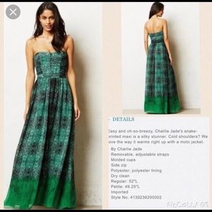Moulinette Soeurs jade printed maxi dress